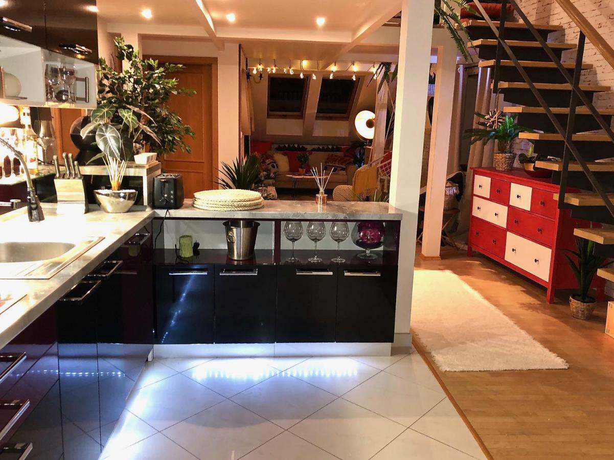 Duplex With Quite Terrace On Wenceslas Sq. プラハ エクステリア 写真