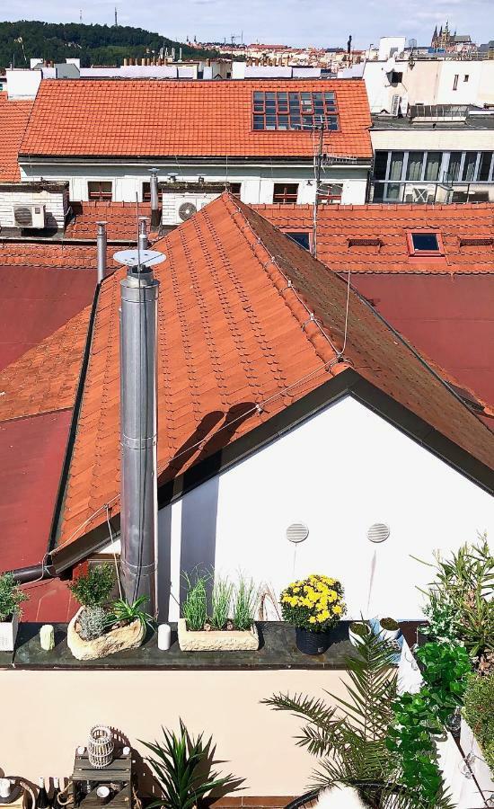 Duplex With Quite Terrace On Wenceslas Sq. プラハ エクステリア 写真